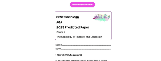 AQA GCSE Sociology | Full Revision Course - Primrose Kitten