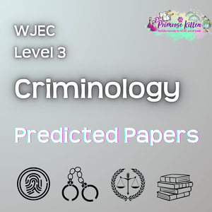 WJEC Level 3 Criminology | Predicted Papers - Primrose Kitten