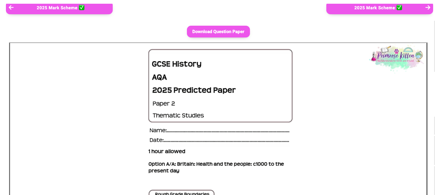 AQA GCSE History | Full Revision Course - Primrose Kitten