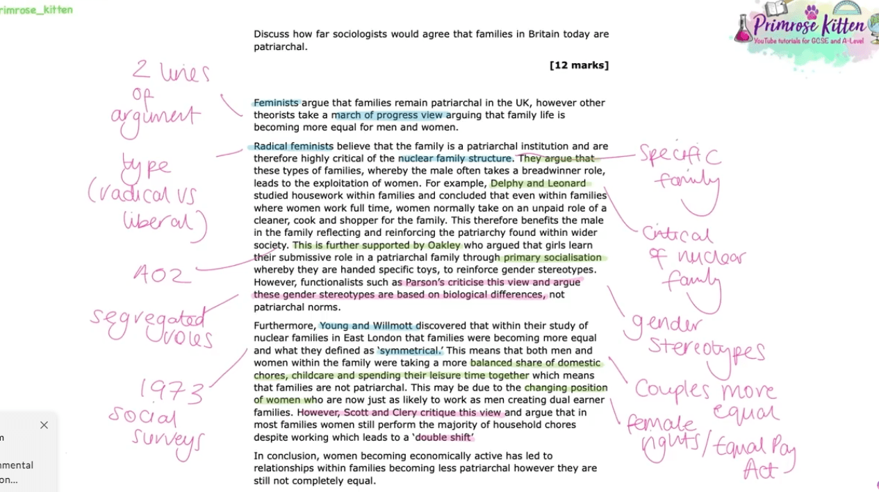 AQA GCSE Sociology | Full Revision Course - Primrose Kitten