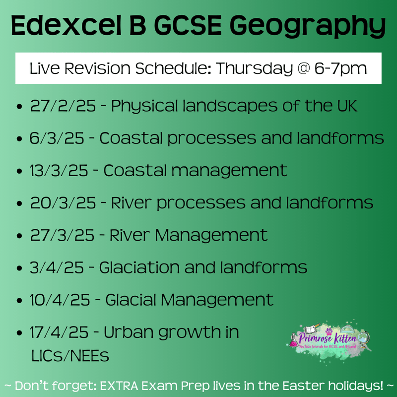 Edexcel B GCSE Geography Exam Masterclass - Primrose Kitten