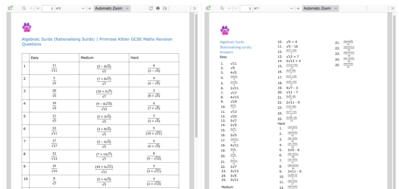 GCSE Maths | Full Revision Course - Primrose Kitten