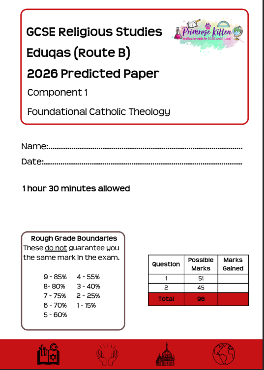 GCSE Religious Studies | Predicted Papers - Primrose Kitten