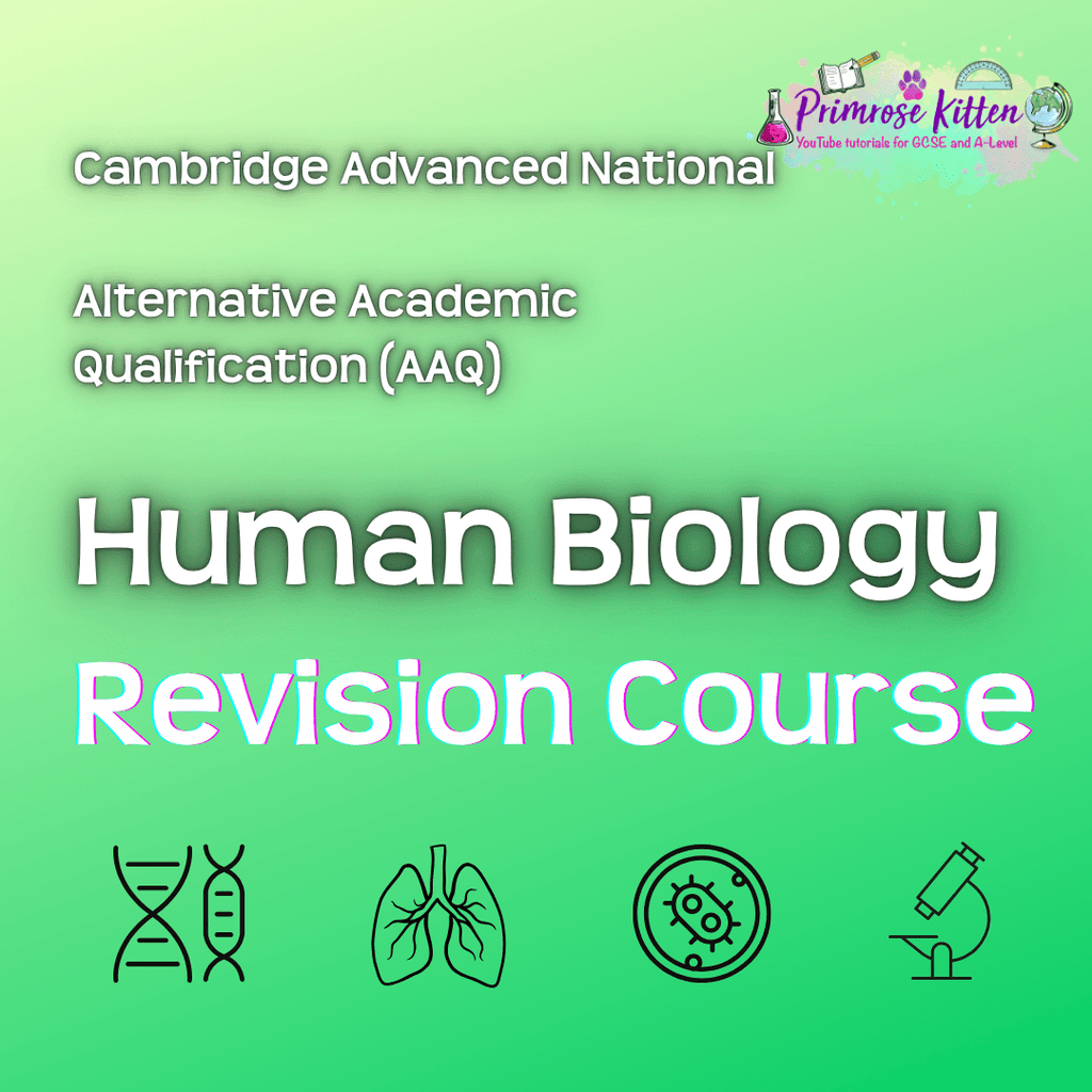 Human Biology AAQ | Cambridge Advanced National Alternative Academic Qualification (AAQ) Human Biology