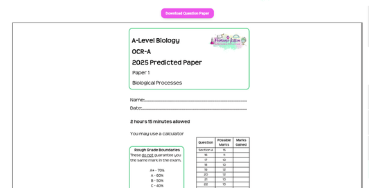 OCR - A A - Level Biology | Full Revision Course - Primrose Kitten