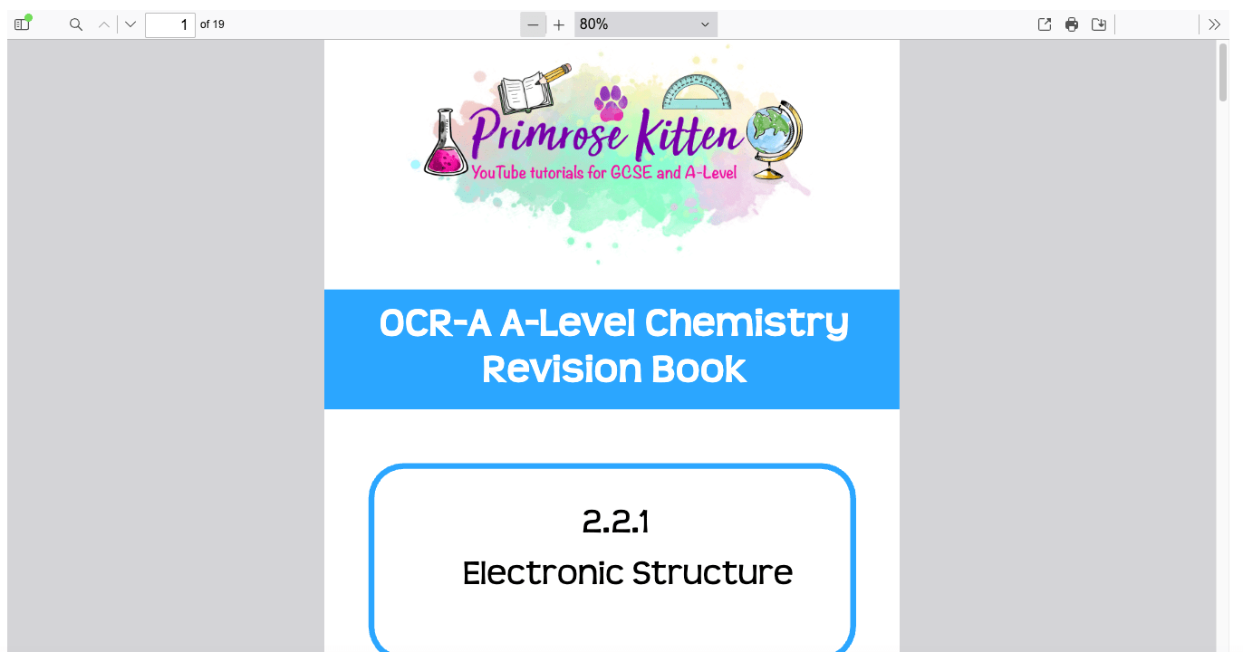 OCR - A A - Level Chemistry | Full Revision Course - Primrose Kitten