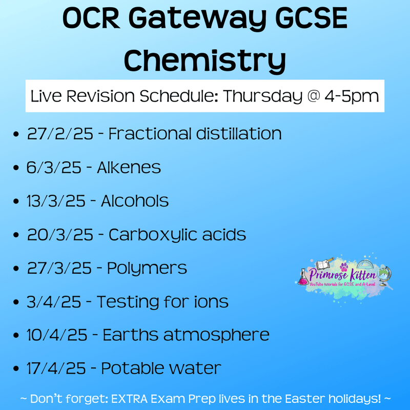 OCR - Gateway GCSE Chemistry Exam Masterclass - Primrose Kitten