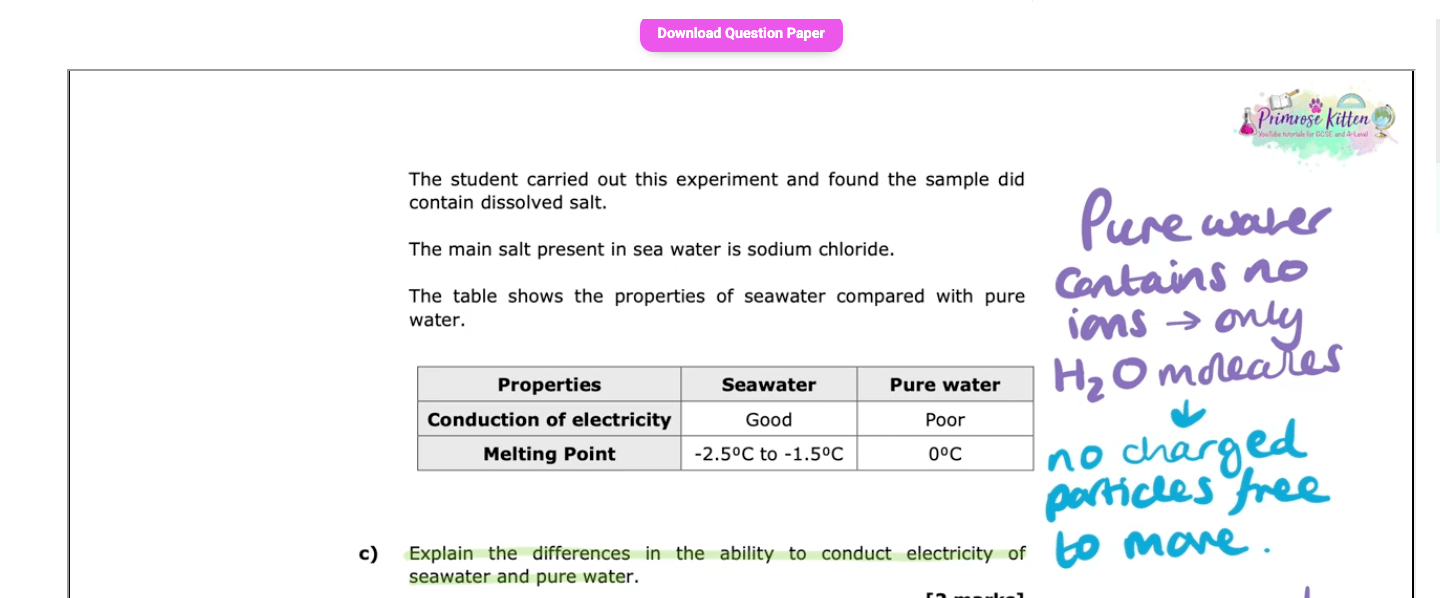 OCR - Gateway GCSE Chemistry | Full Revision Course - Primrose Kitten