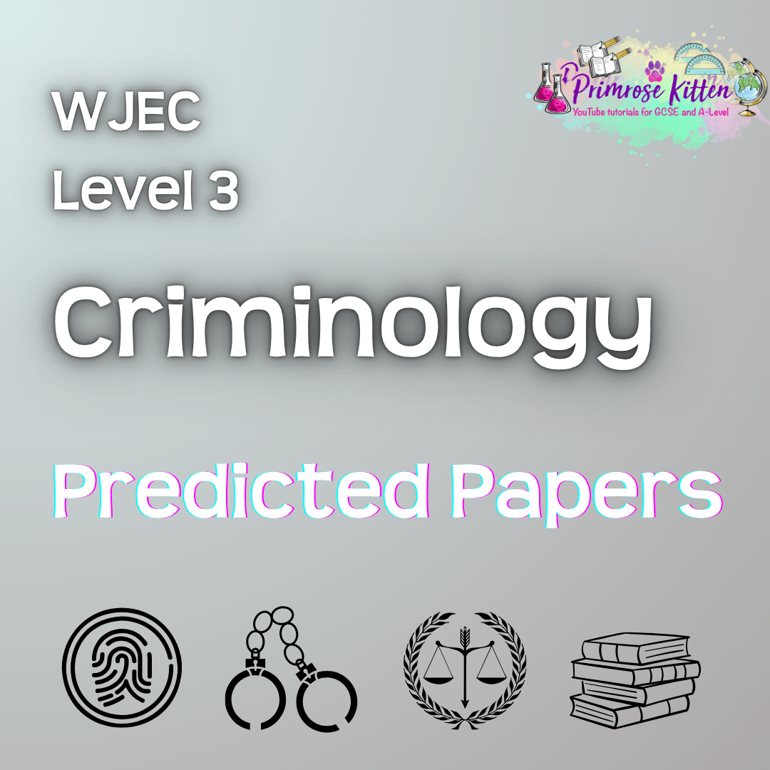 WJEC Level 3 Criminology | Predicted Papers - Primrose Kitten
