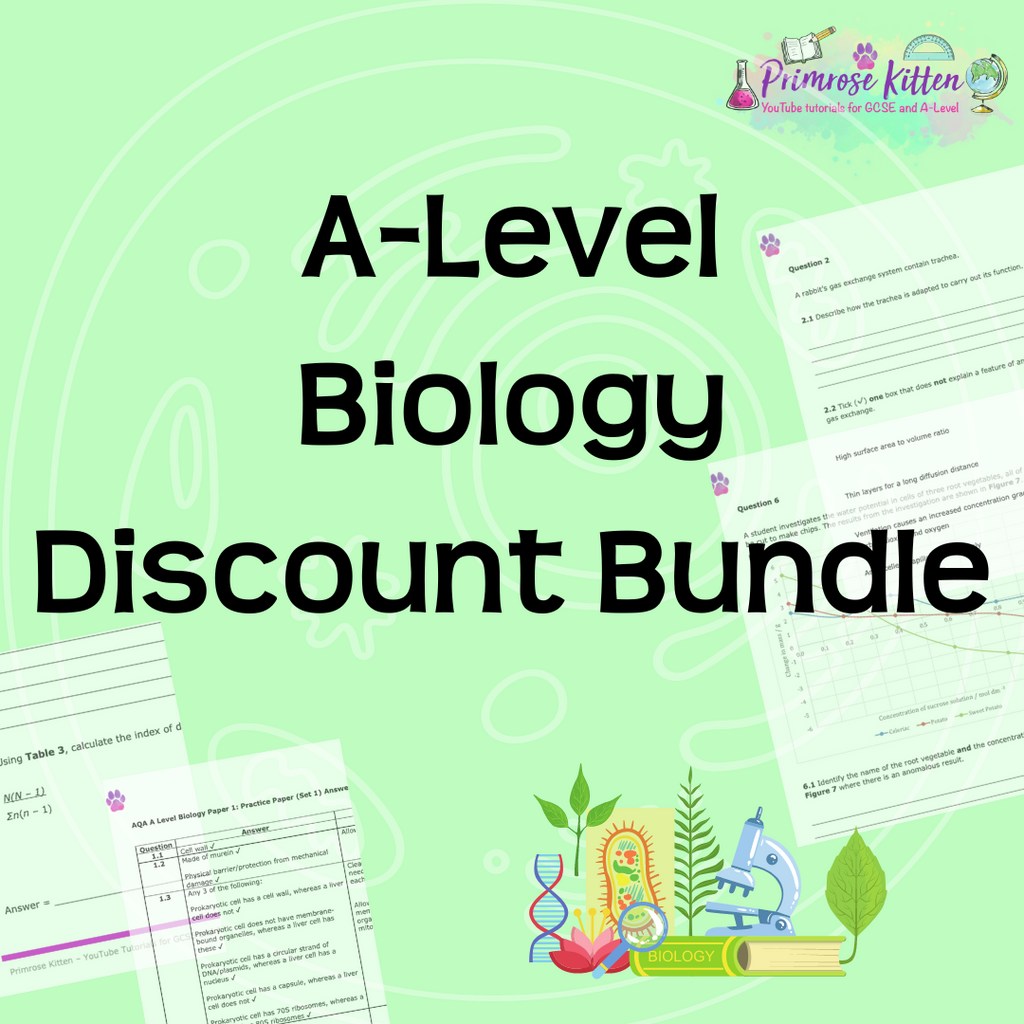 ALevel Biology Discount Bundle Primrose Kitten