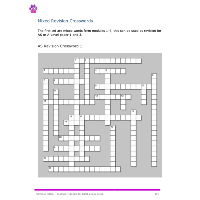 A-Level Biology Glossary