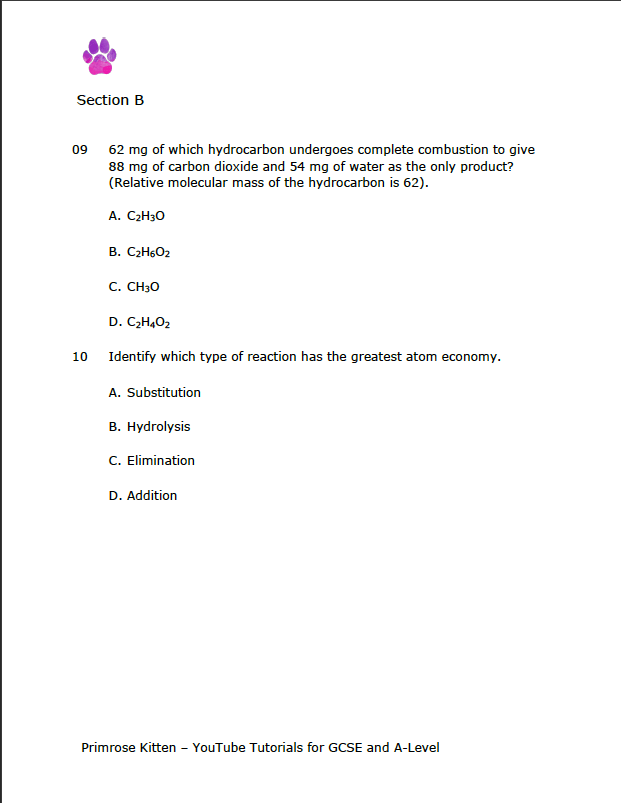 A-Level Chemistry Predicted Papers