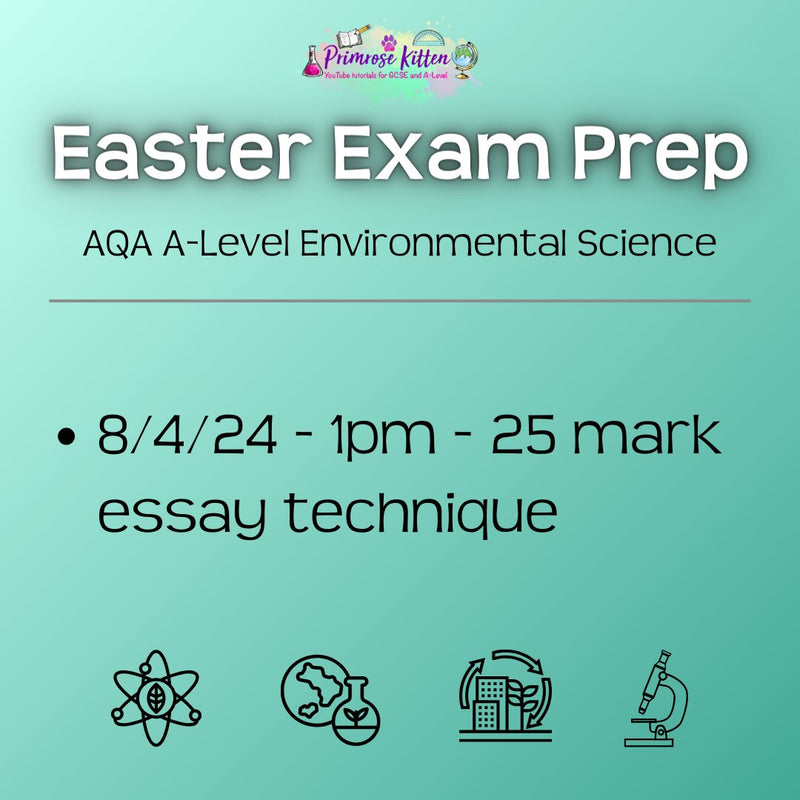 AQA A-Level Environmental Science Exam Masterclass - Primrose Kitten