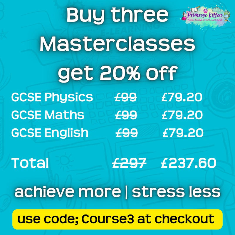 AQA GCSE English Exam Masterclass - Primrose Kitten