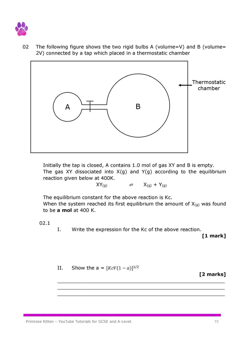 Chemistry: The Maths Bits (An A-Level Chemistry Workbook)