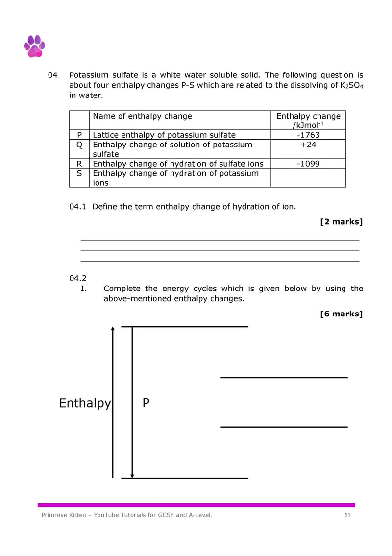 Chemistry: The Maths Bits (An A-Level Chemistry Workbook)