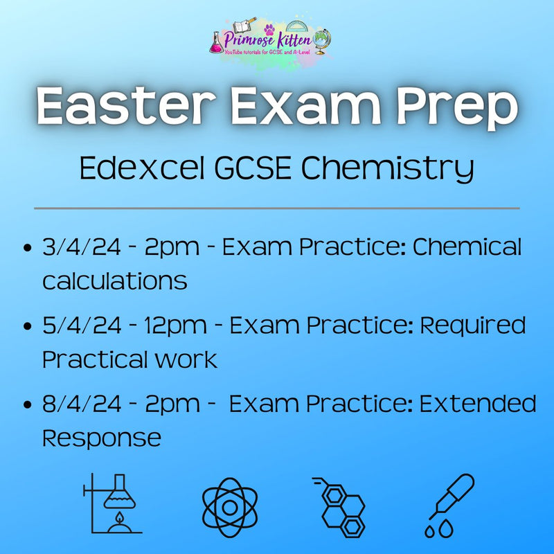 Edexcel GCSE Chemistry Exam Masterclass - Primrose Kitten
