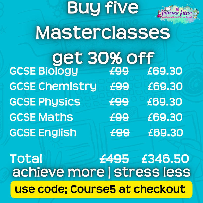 GCSE Maths (Foundation) Exam Masterclass - Primrose Kitten