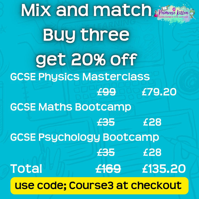 GCSE Maths (Higher) Exam Masterclass - Primrose Kitten