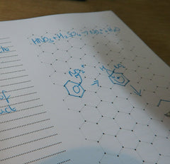 Organic Chemistry Drawing Paper. Hexagons and Lines