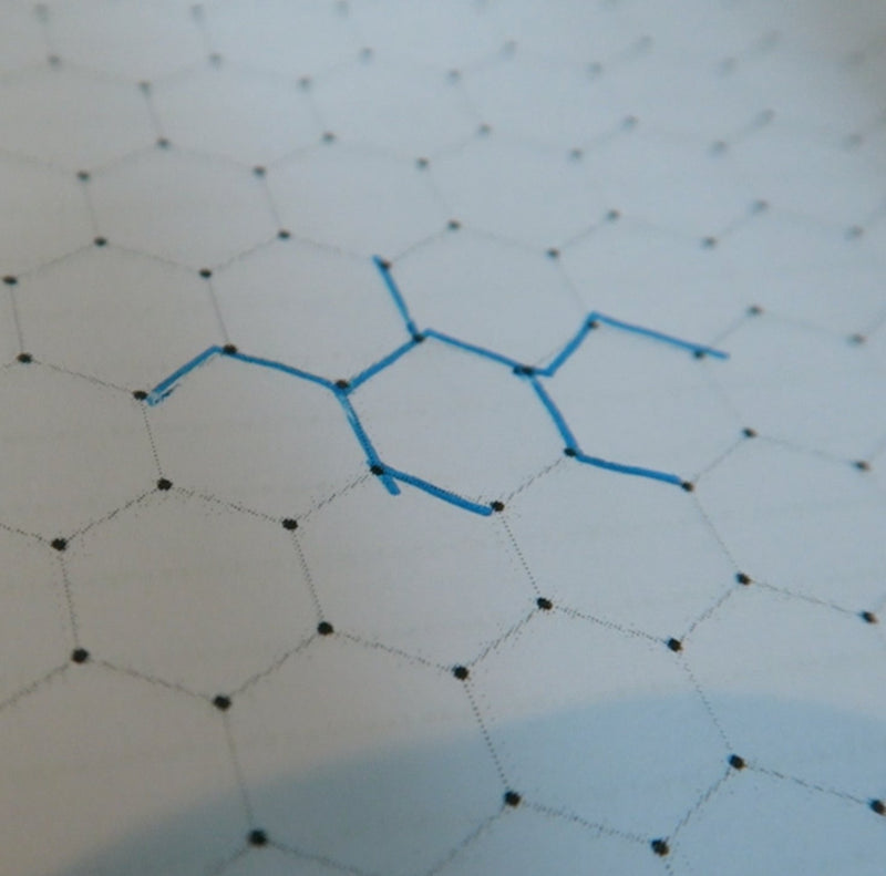 Organic Chemistry Drawing Paper. Hexagons and Lines