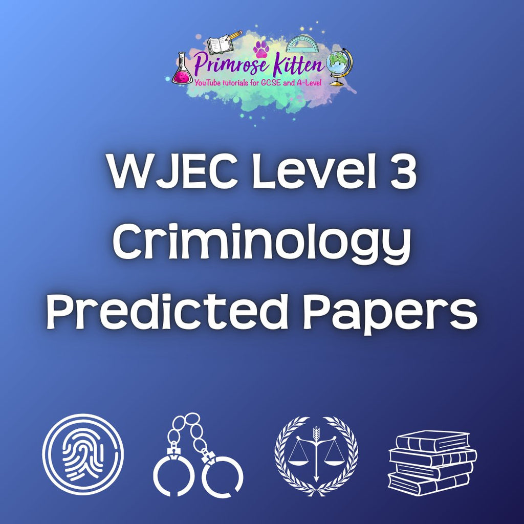 WJEC Level 3 Criminology Predicted Papers